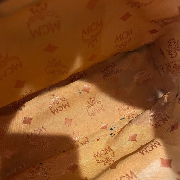 MCM VINTAGE COGNAC VISETOS HANDBAG - Picture 8 of 15